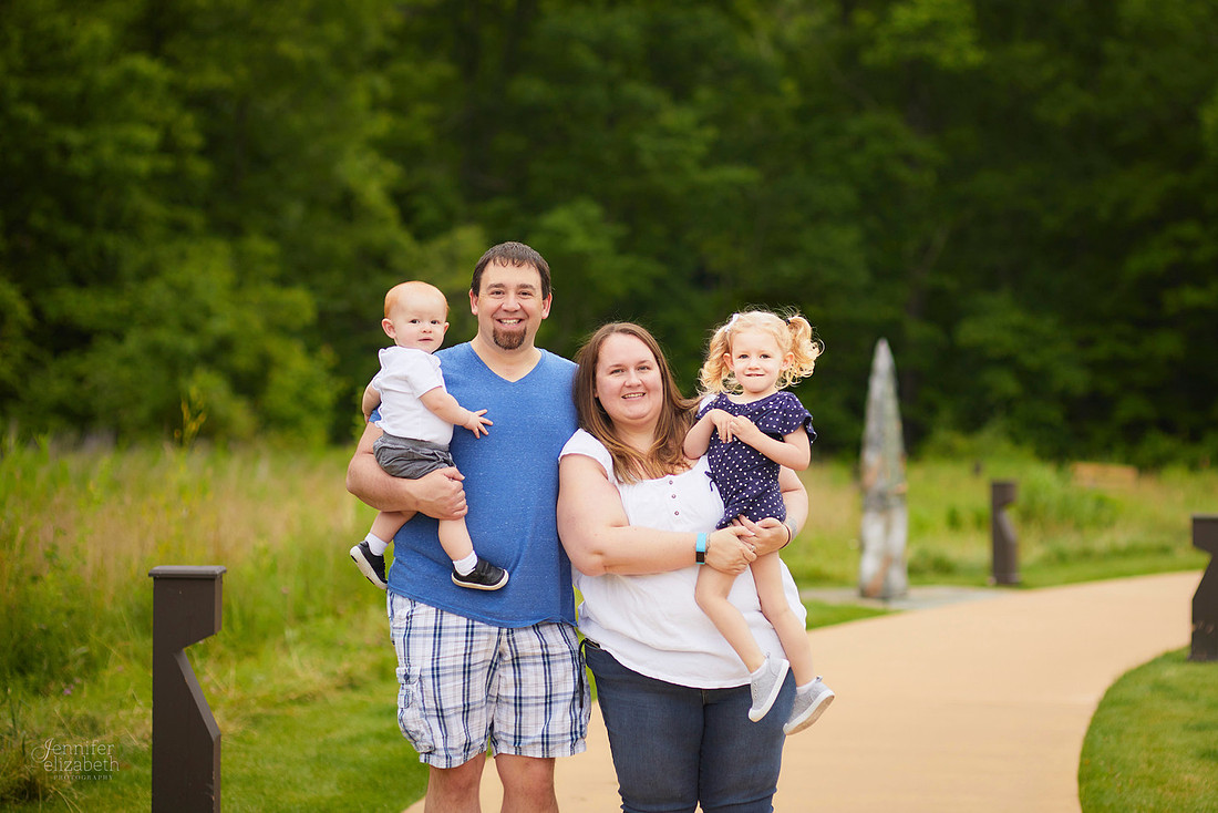 The D Family: Portrait Session at Liberty Ledges Park