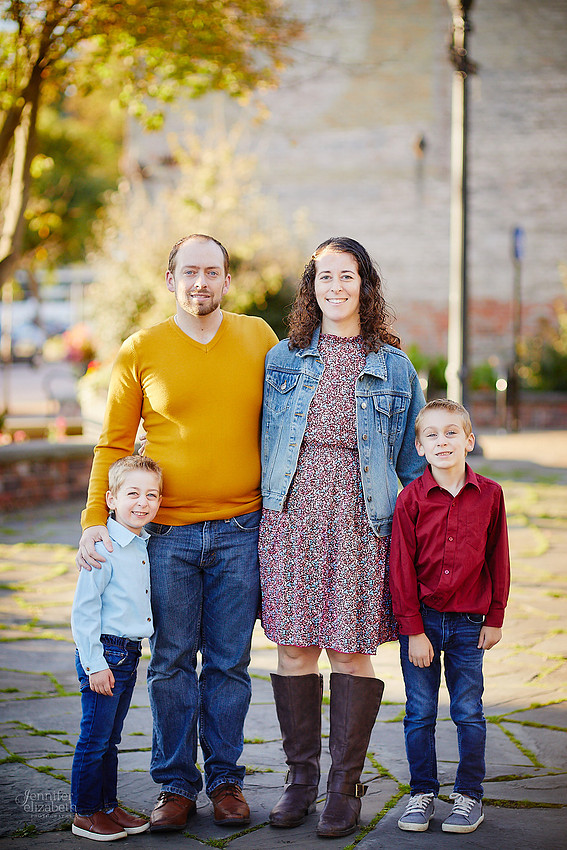 The M Family: Portrait Session in Chagrin Falls
