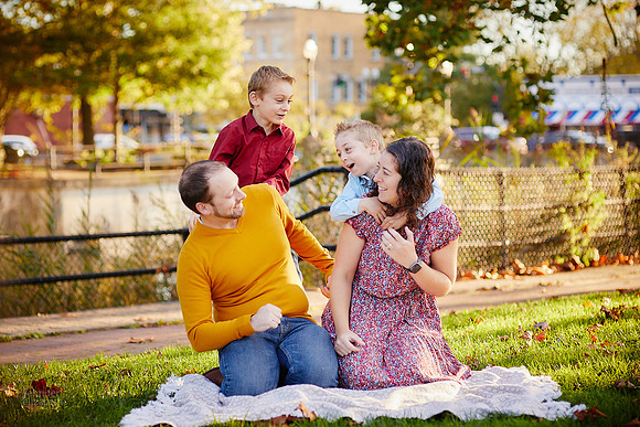 The M Family: Portrait Session in Chagrin Falls
