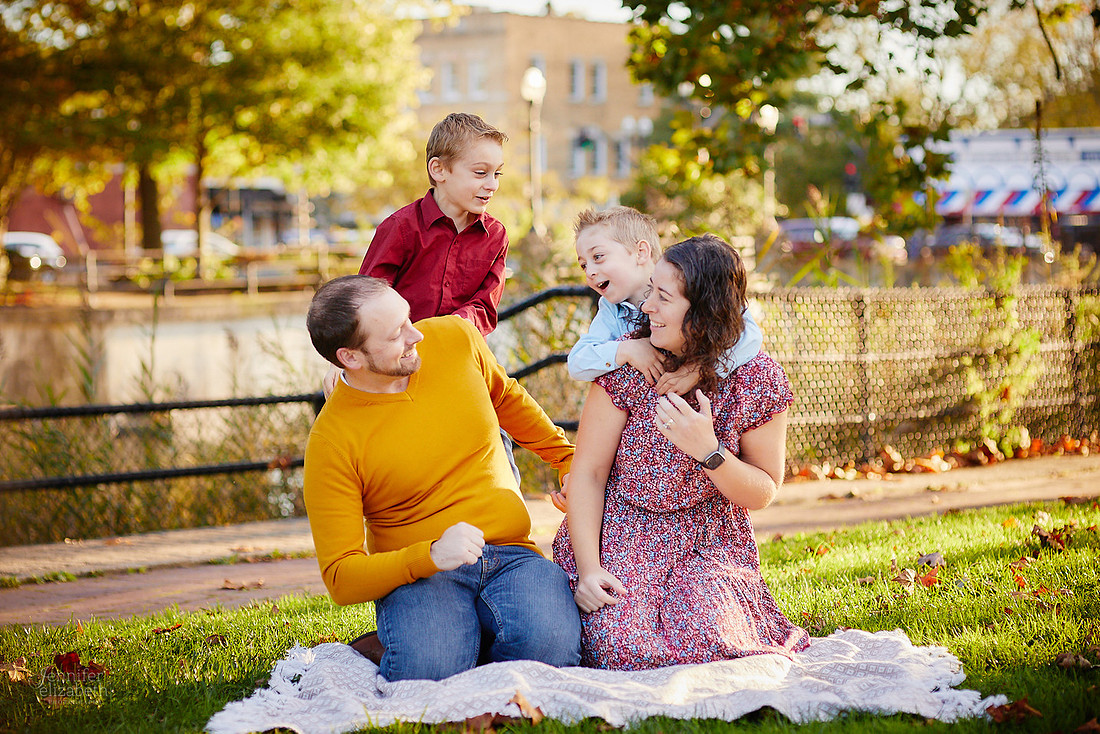 The M Family: Portrait Session in Chagrin Falls