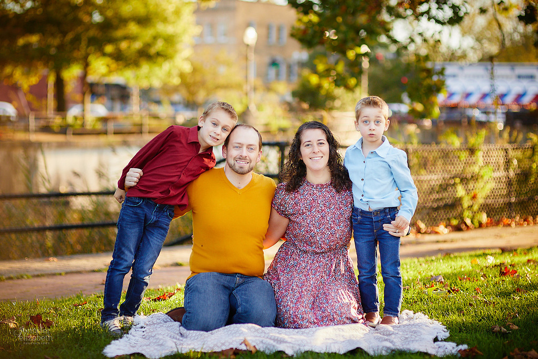 The M Family: Portrait Session in Chagrin Falls