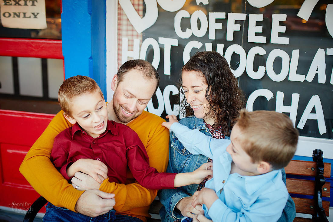 The M Family: Portrait Session in Chagrin Falls
