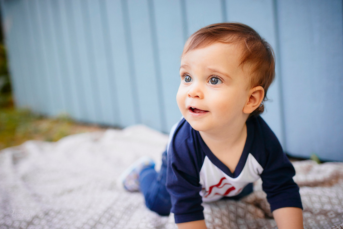 Calum's First Birthday Portrait Session in Madison, Ohio