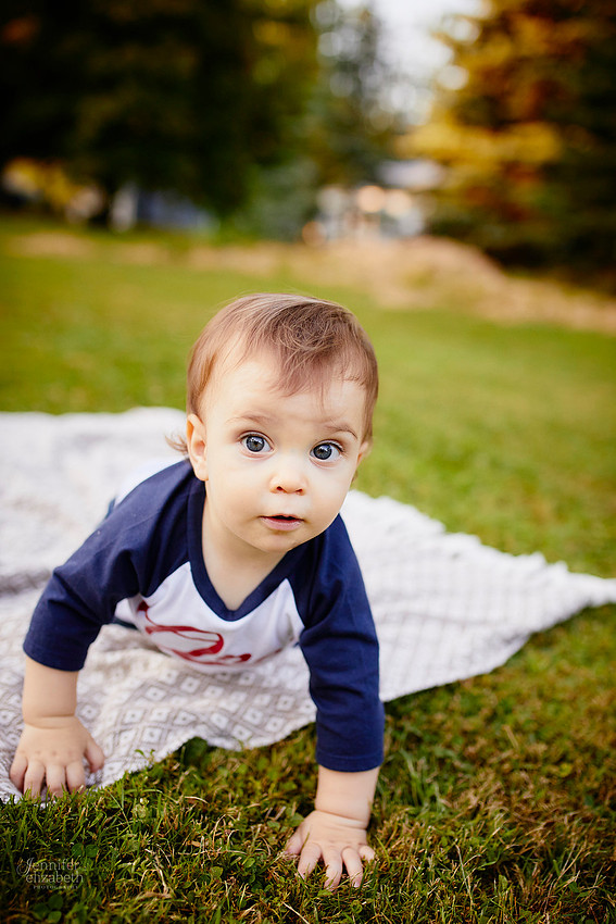 Calum's First Birthday Portrait Session in Madison, Ohio