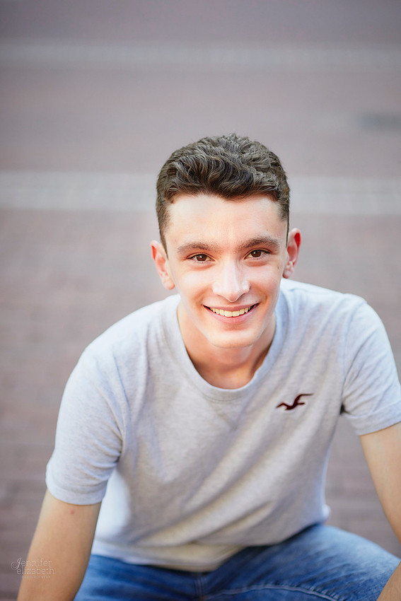Ian: Senior Portrait Session at Nationwide Arena