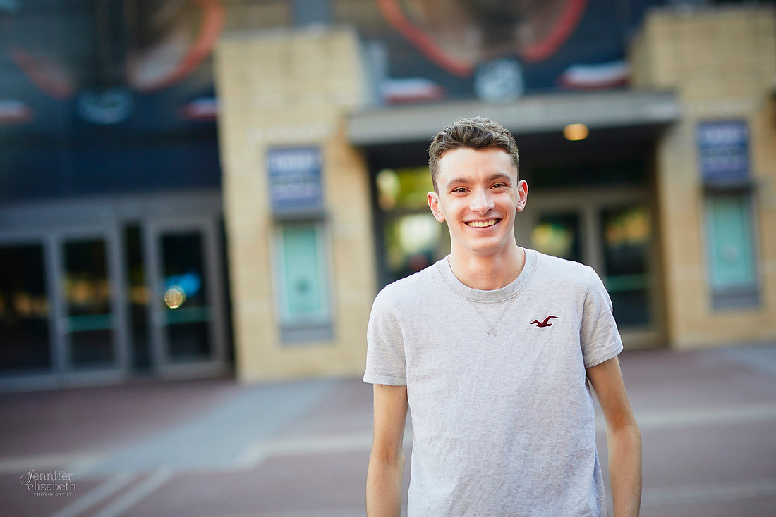 Ian: Senior Portrait Session at Nationwide Arena