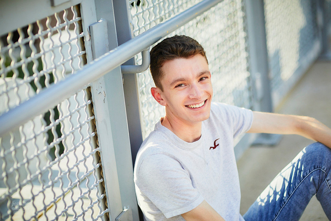 Ian: Senior Portrait Session at Nationwide Arena