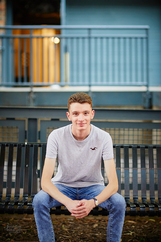 Ian: Senior Portrait Session at Nationwide Arena