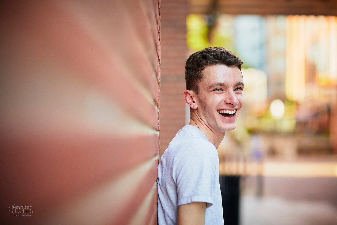 Ian: Senior Portrait Session at Nationwide Arena