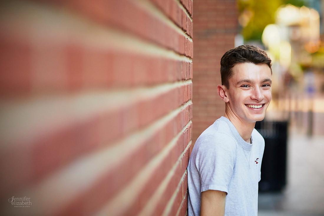 Ian: Senior Portrait Session at Nationwide Arena