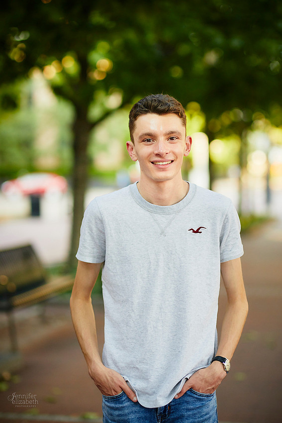 Ian: Senior Portrait Session at Nationwide Arena
