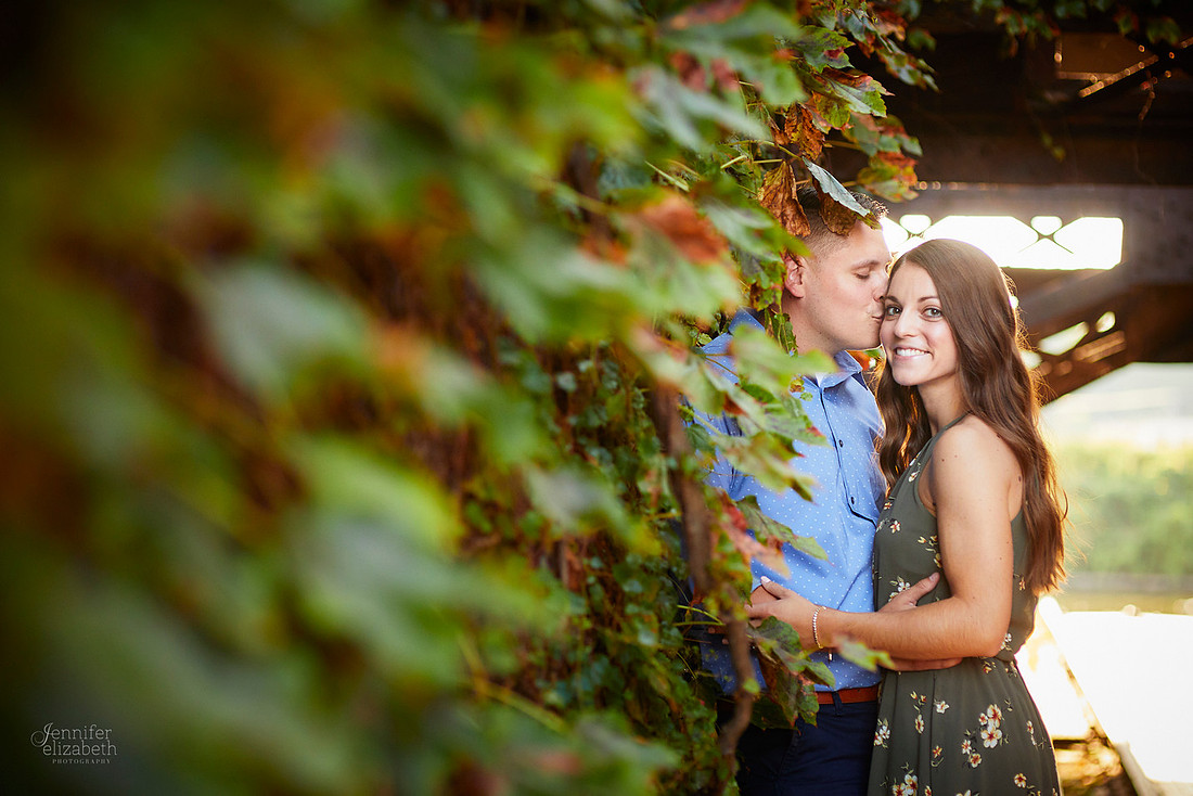 Gina & Allen: Engagement Session in the Flats in Downtown Cleveland