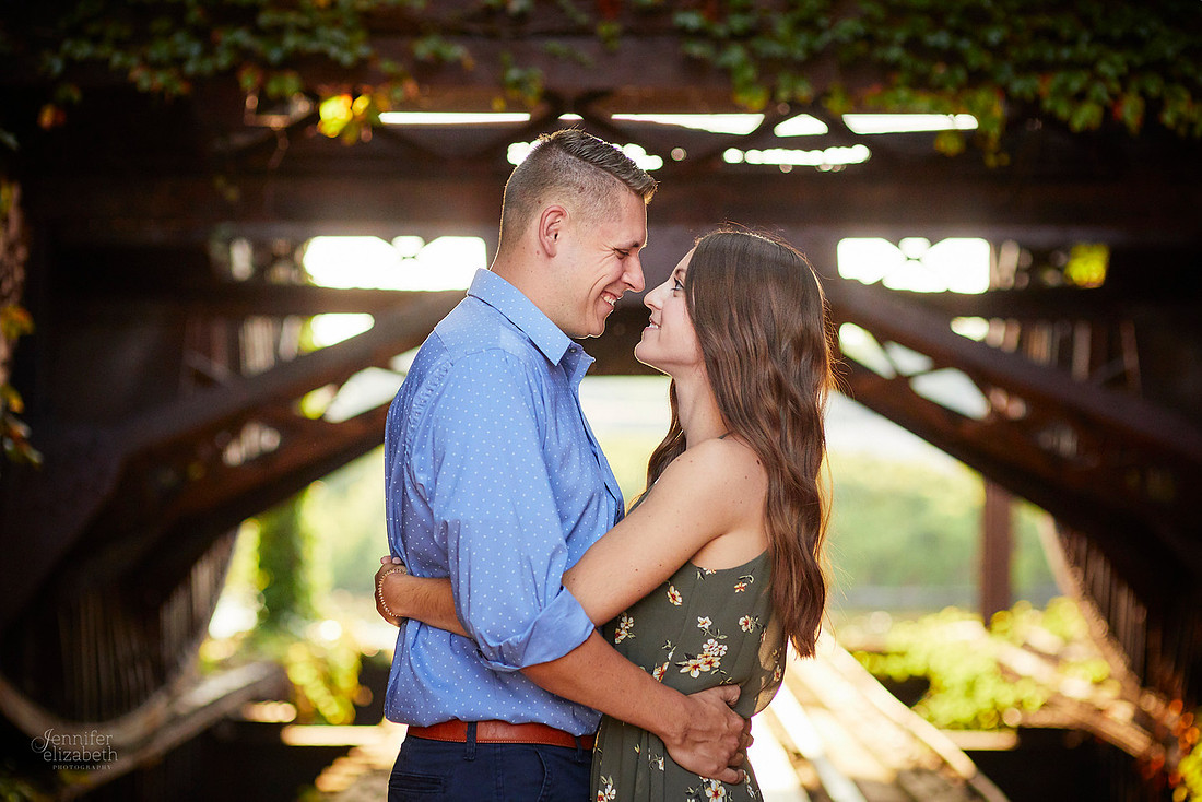 Gina & Allen: Engagement Session in the Flats in Downtown Cleveland