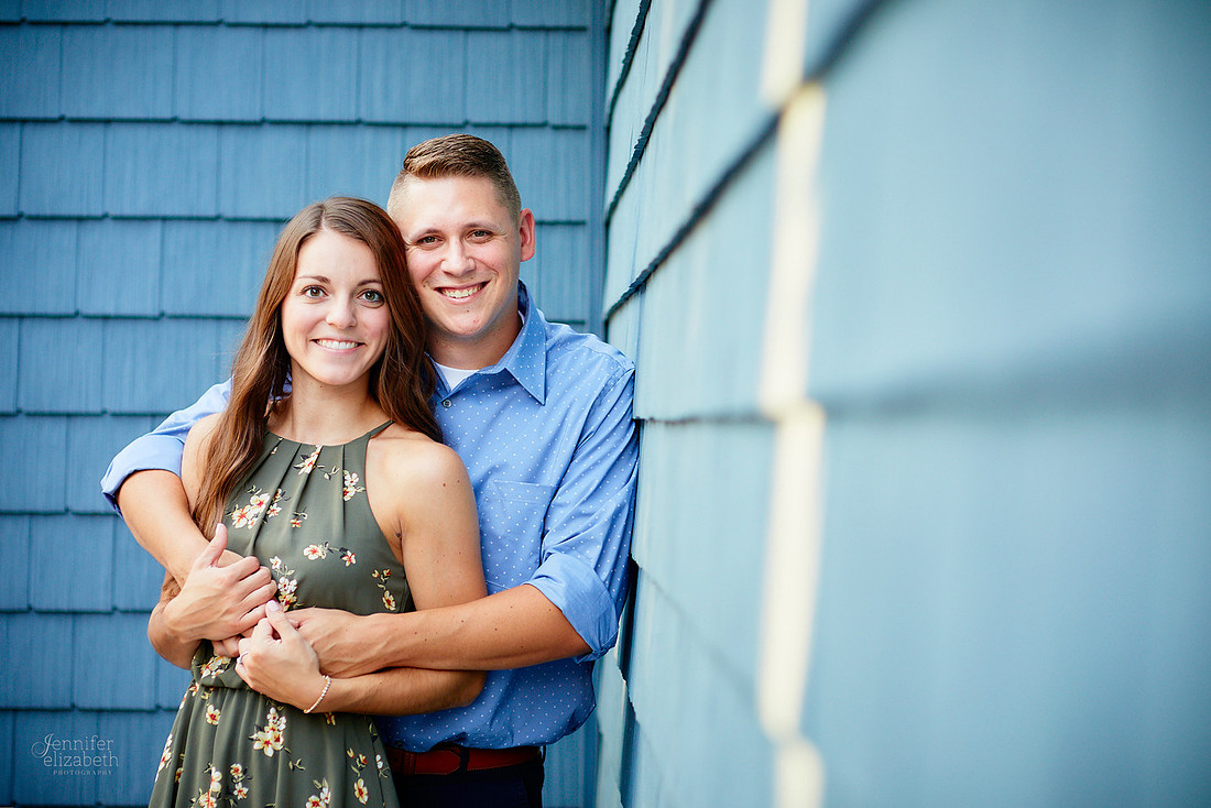 Gina & Allen: Engagement Session in the Flats in Downtown Cleveland