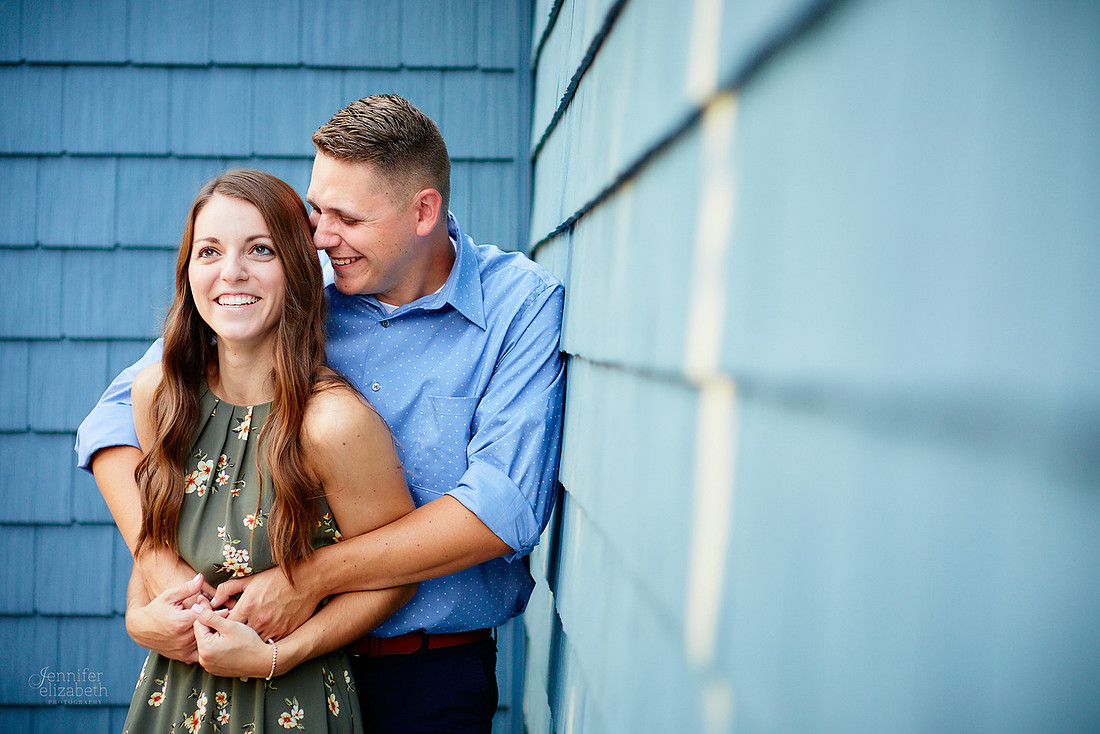 Gina & Allen: Engagement Session in the Flats in Downtown Cleveland