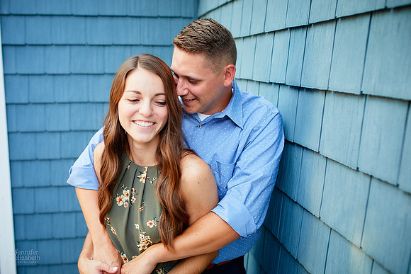 Gina & Allen: Engagement Session in the Flats in Downtown Cleveland