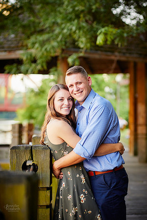 Gina & Allen: Engagement Session in the Flats in Downtown Cleveland