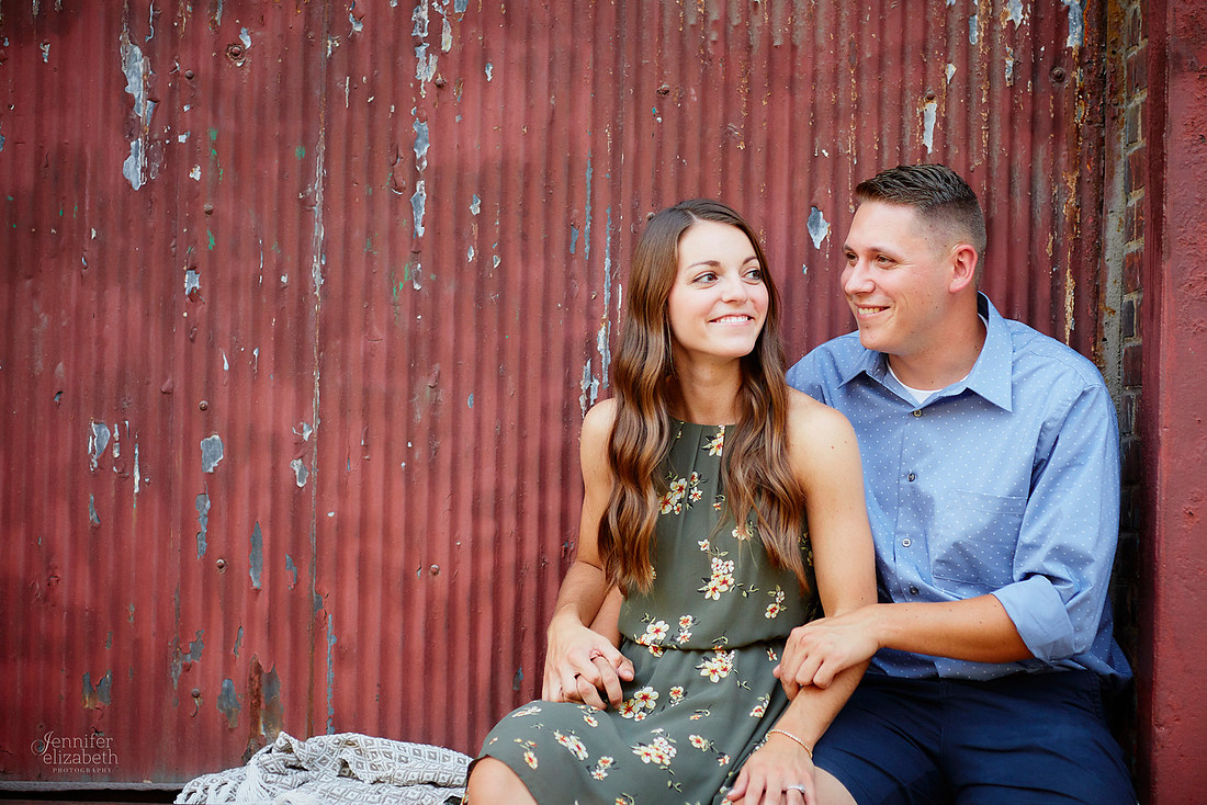 Gina & Allen: Engagement Session in the Flats in Downtown Cleveland