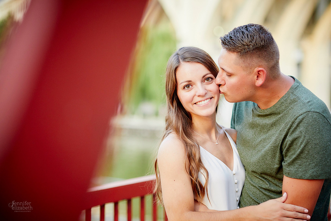 Gina & Allen: Engagement Session in the Flats in Downtown Cleveland