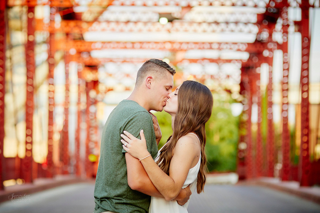 Gina & Allen: Engagement Session in the Flats in Downtown Cleveland
