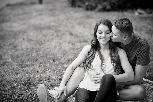Gina & Allen: Engagement Session in the Flats in Downtown Cleveland