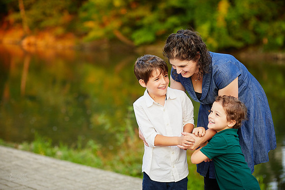 The R/K Family: Portrait Session in Downtown Chagrin Falls