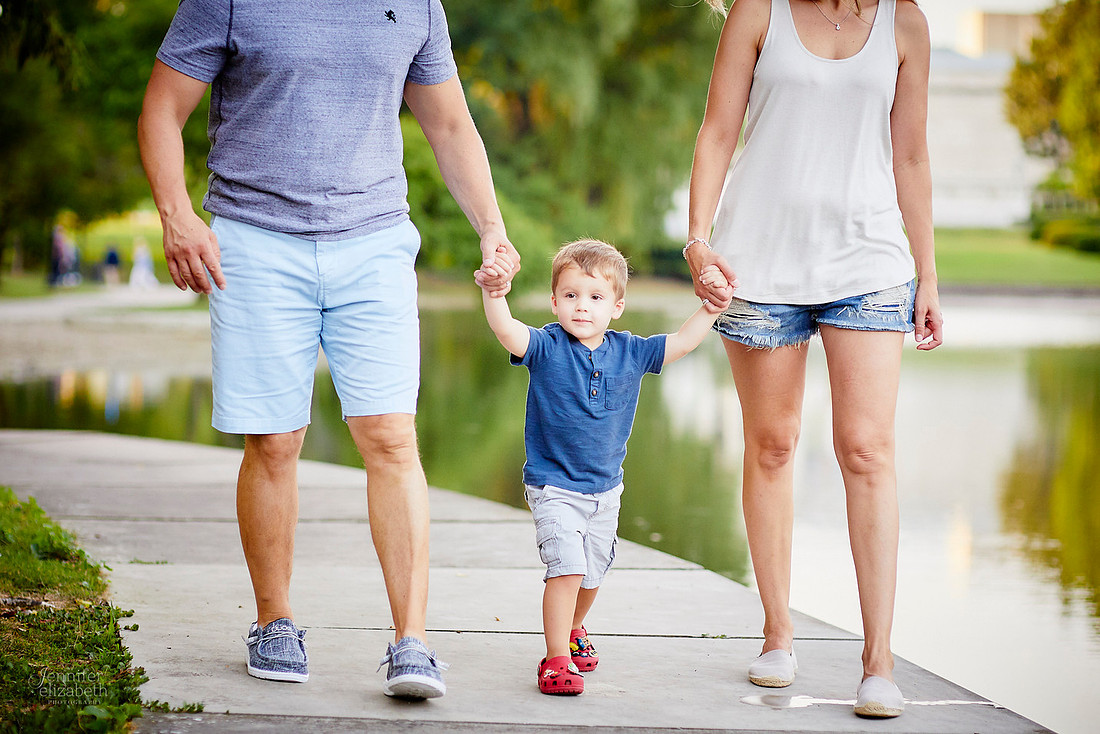 The V Family: Portrait Session at Wade Lagoon and the Cleveland Museum of Art