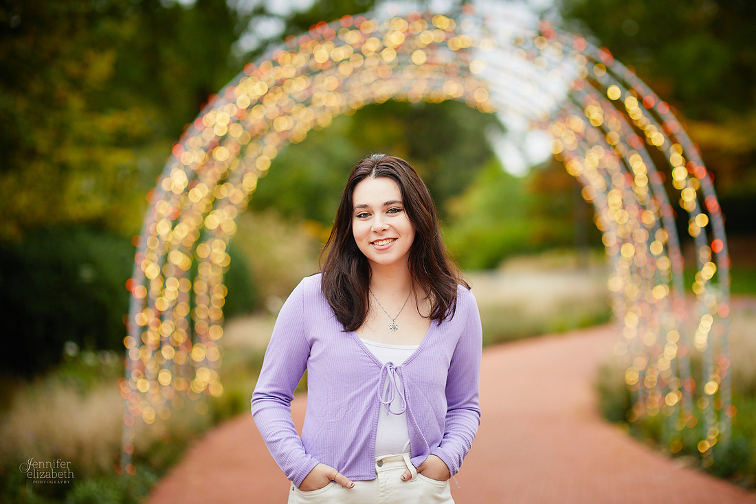 Emma: Senior Session at Kingwood Center Gardens in Mansfield