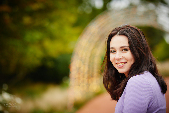 Emma: Senior Session at Kingwood Center Gardens in Mansfield
