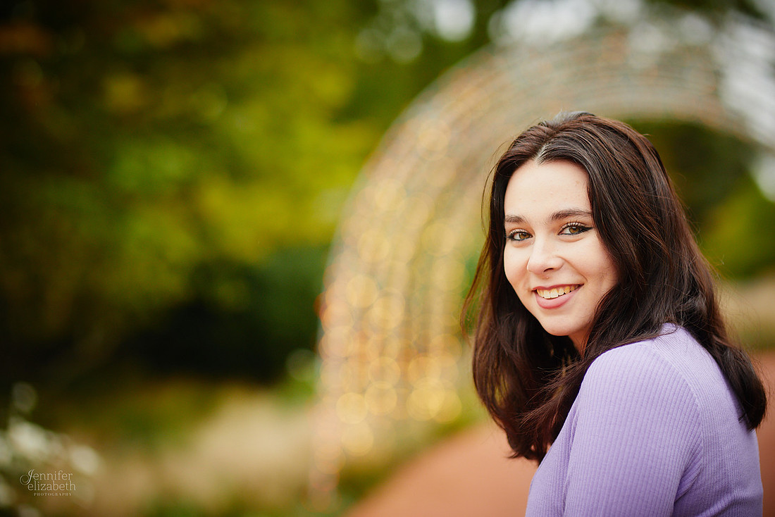 Emma: Senior Session at Kingwood Center Gardens in Mansfield