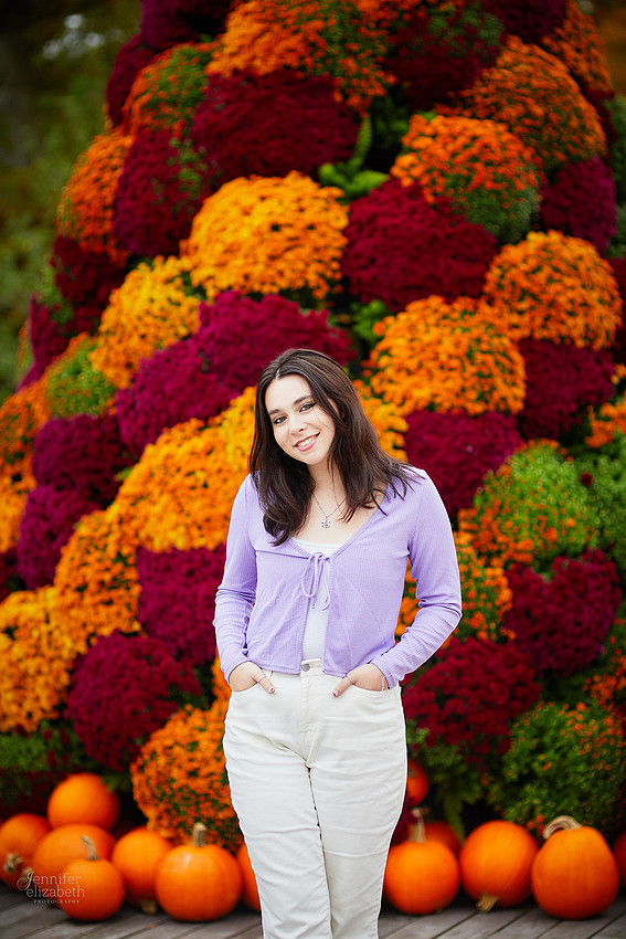 Emma: Senior Session at Kingwood Center Gardens in Mansfield