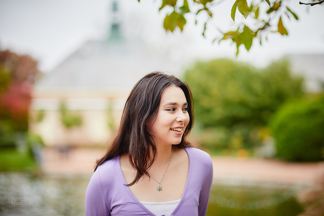 Emma: Senior Session at Kingwood Center Gardens in Mansfield