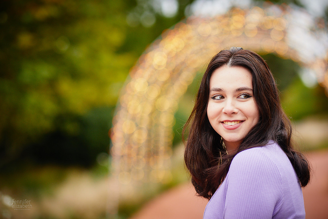 Emma: Senior Session at Kingwood Center Gardens in Mansfield