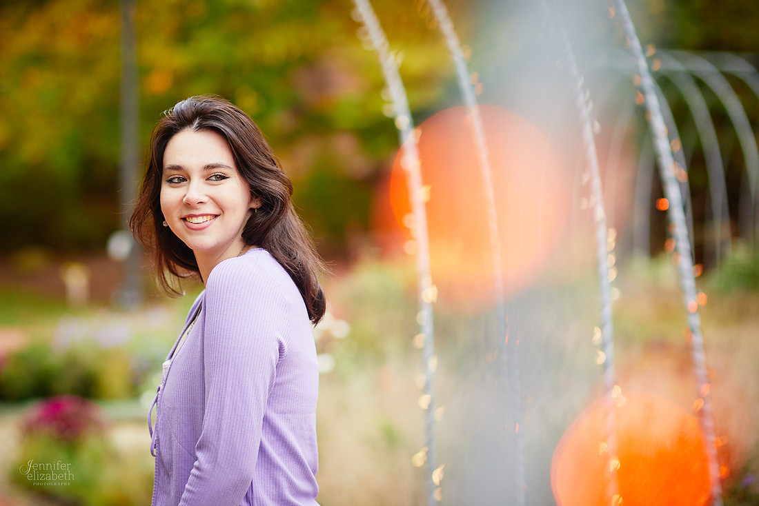 Emma: Senior Session at Kingwood Center Gardens in Mansfield