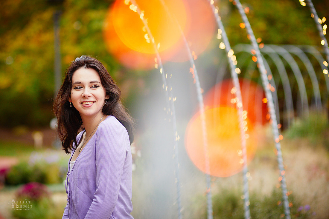 Emma: Senior Session at Kingwood Center Gardens in Mansfield