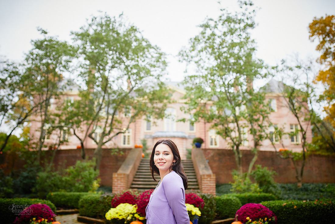 Emma: Senior Session at Kingwood Center Gardens in Mansfield