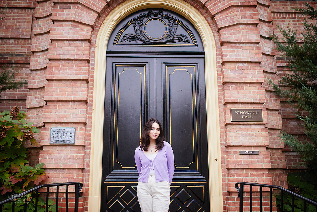 Emma: Senior Session at Kingwood Center Gardens in Mansfield