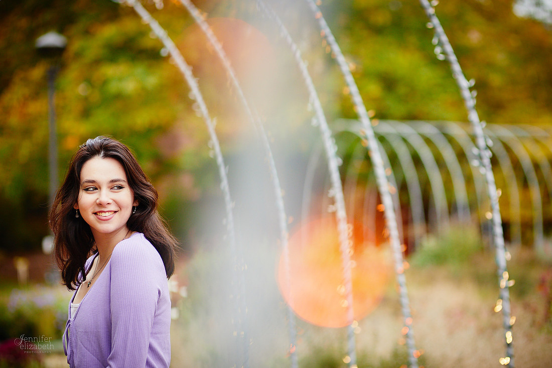 Emma: Senior Session at Kingwood Center Gardens in Mansfield