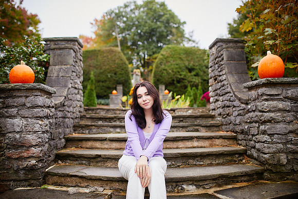 Emma: Senior Session at Kingwood Center Gardens in Mansfield
