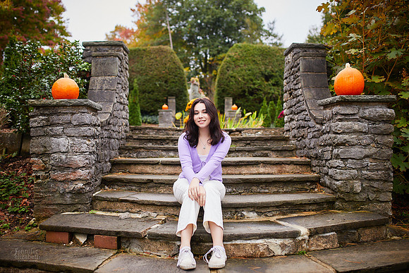 Emma: Senior Session at Kingwood Center Gardens in Mansfield
