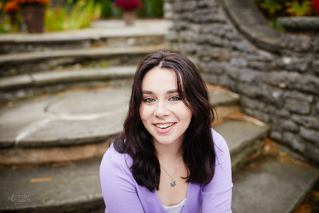 Emma: Senior Session at Kingwood Center Gardens in Mansfield