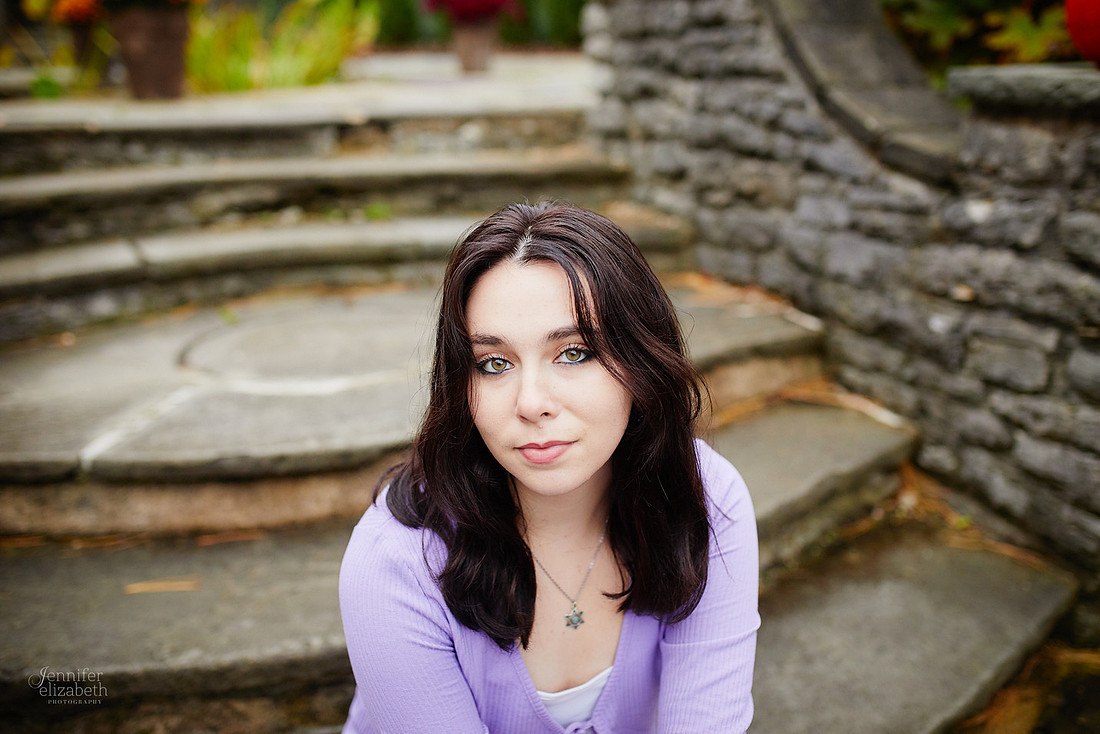 Emma: Senior Session at Kingwood Center Gardens in Mansfield