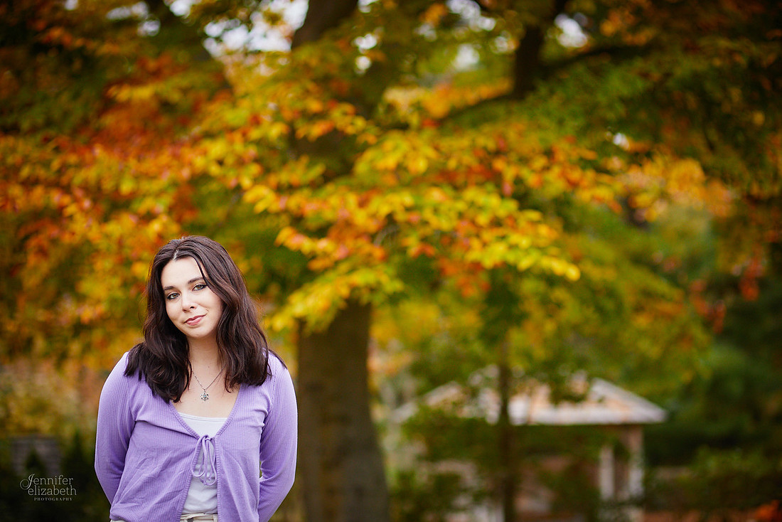 Emma: Senior Session at Kingwood Center Gardens in Mansfield