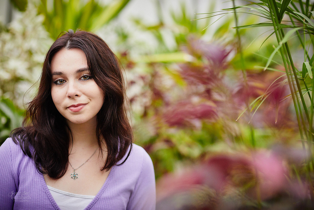 Emma: Senior Session at Kingwood Center Gardens in Mansfield