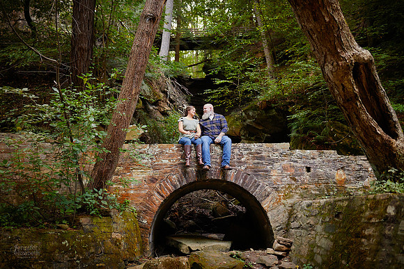 Jessica & Joe: Engagement Session at Henry Church Rock in Chagrin Falls