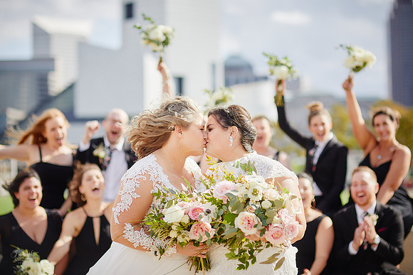 Allison & Taylor: Downtown Cleveland Wedding at Lake Affect Studios