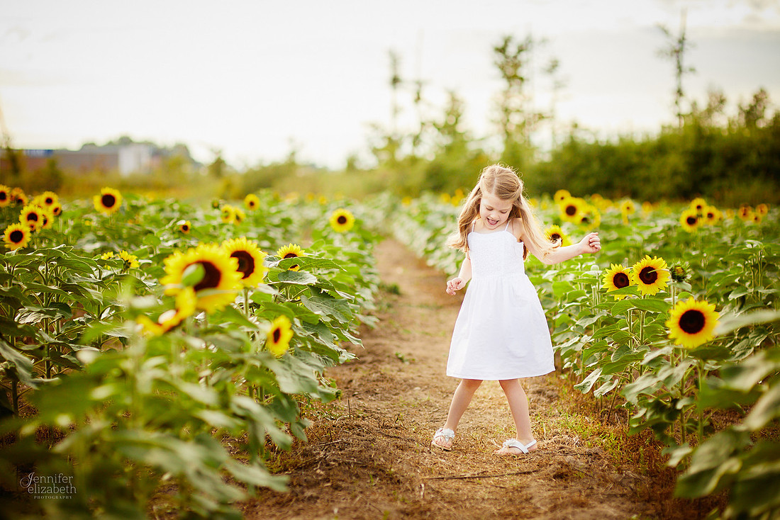 Sunflower Portrait Sessions at Maria's Field of Hope in Avon