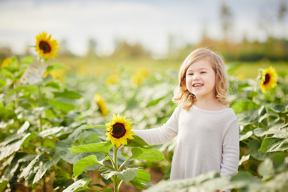 Sunflower Portrait Sessions at Maria's Field of Hope in Avon