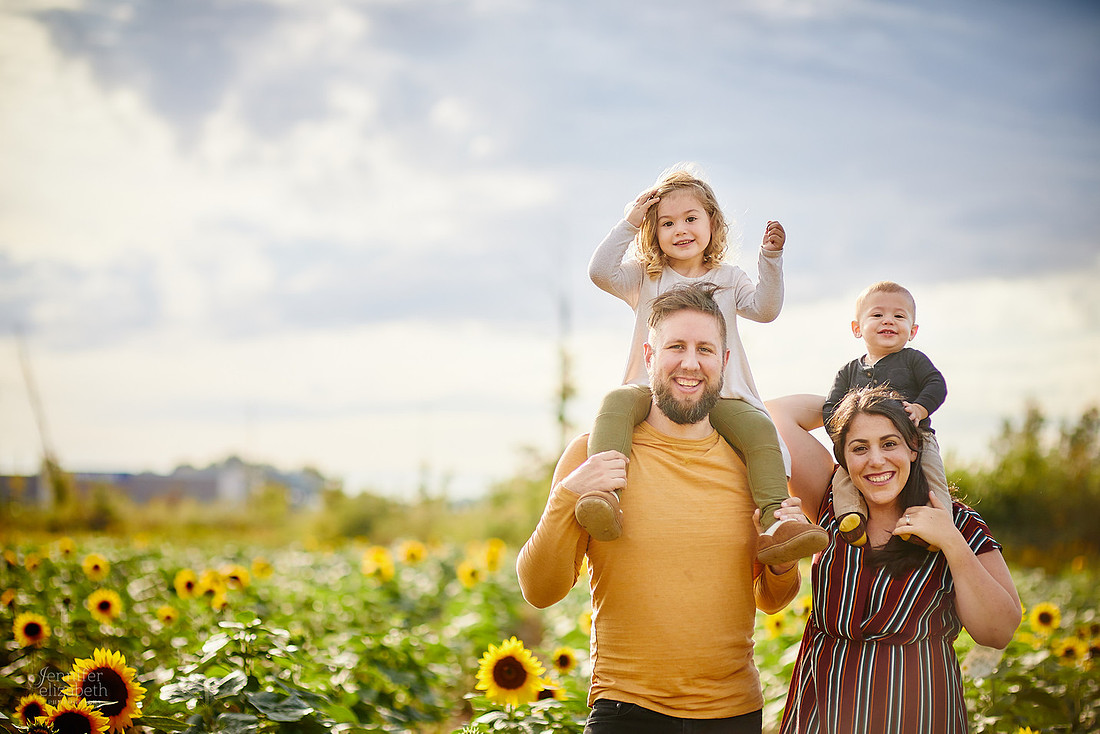Sunflower Portrait Sessions at Maria's Field of Hope in Avon