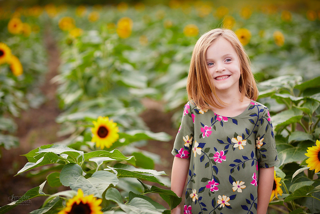 Sunflower Portrait Sessions at Maria's Field of Hope in Avon
